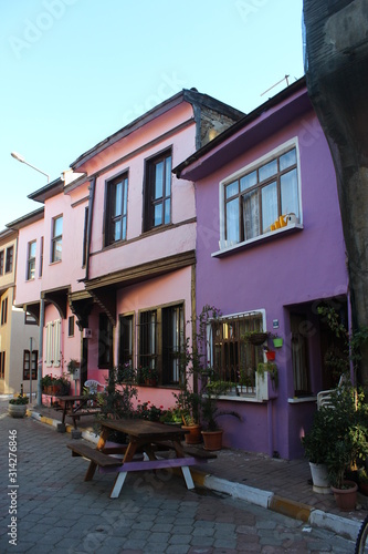 colorful houses in mudanya