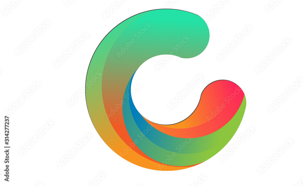 c letter colorful logo design on adobe stock c letter colorful logo design on adobe stock