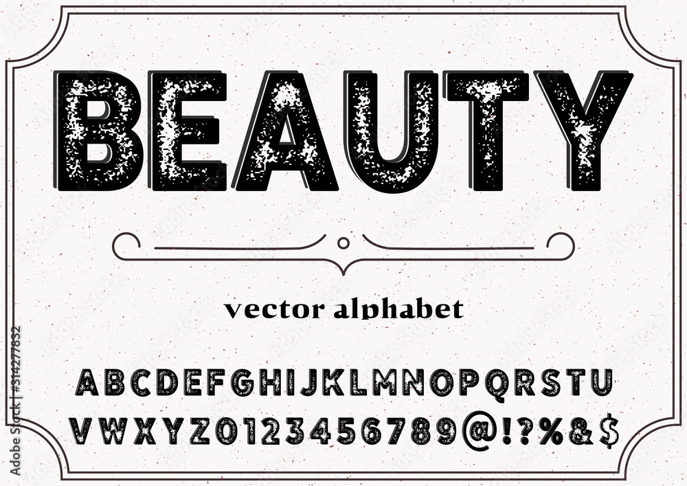 font Elegant alphabet letters font and number.awesome typography