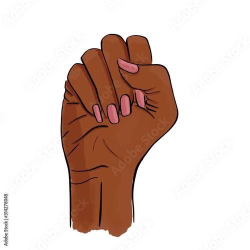 Hand drawn vector stock illustration isolated on white background