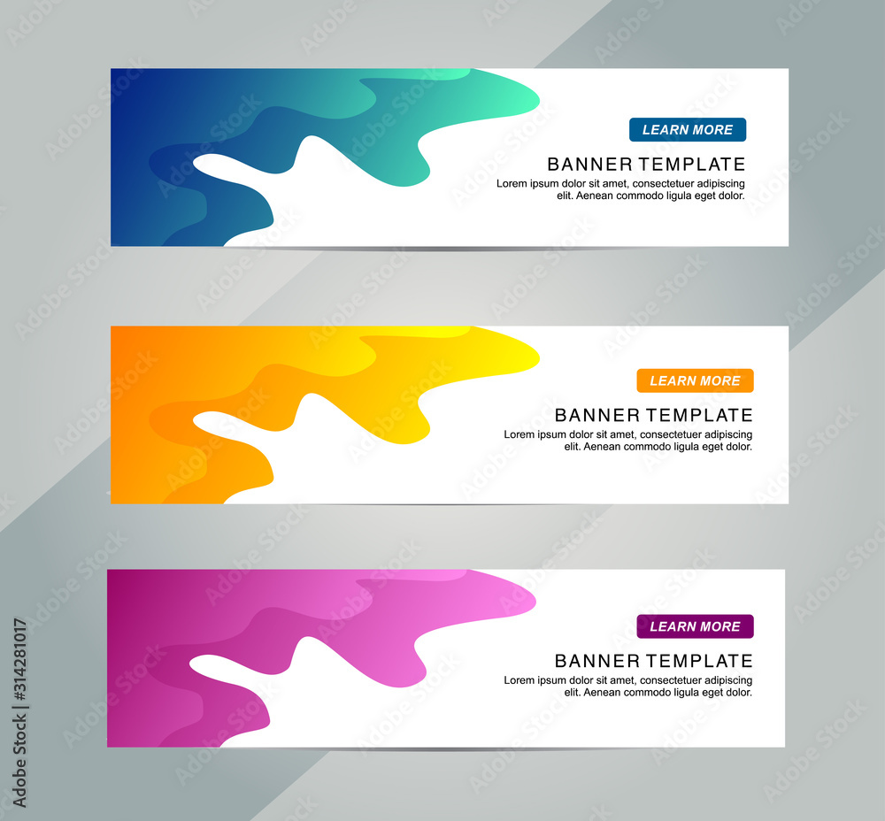Abstract Web banner design background or header Templates Abstract Web banner design background or header Templates