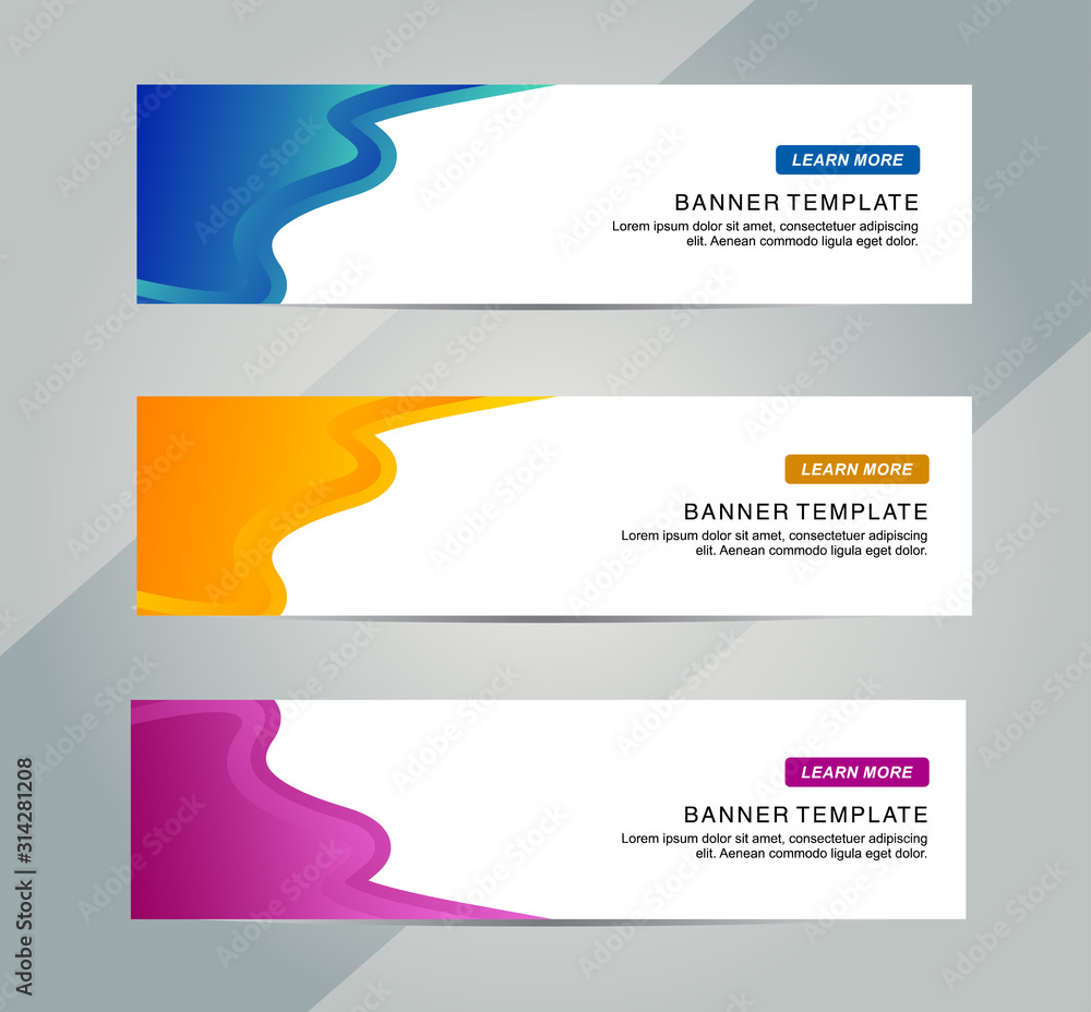 Abstract Web banner design background or header Templates Abstract Web banner design background or header Templates