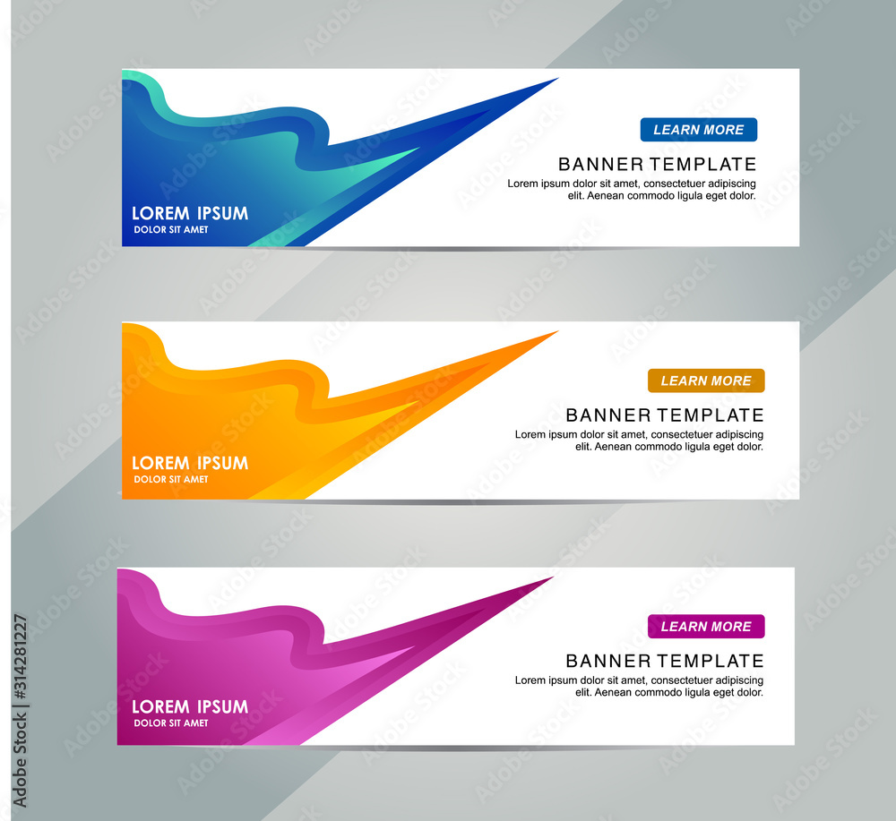 Abstract Web banner design background or header Templates Abstract Web banner design background or header Templates