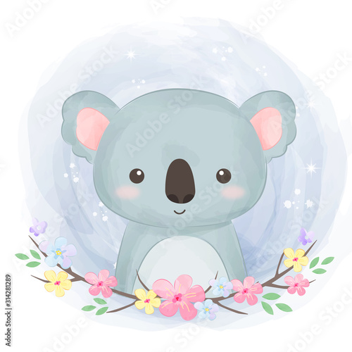 cute koala illustration