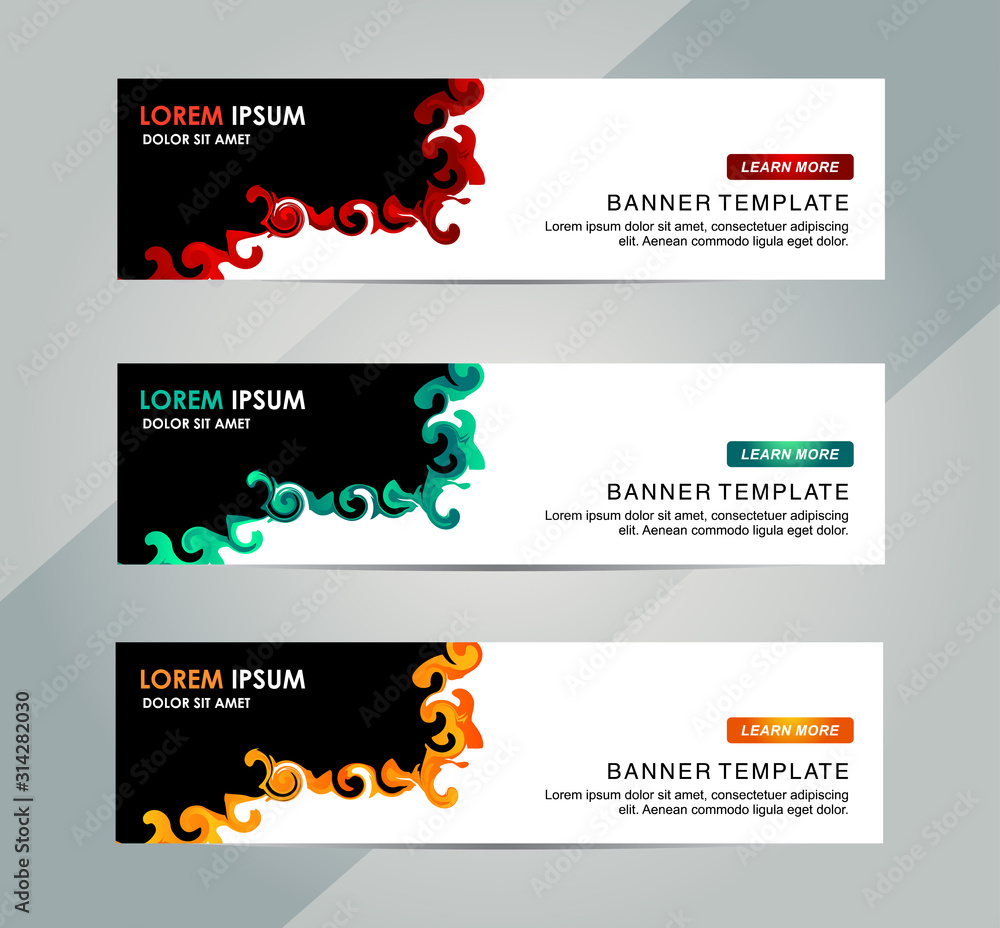 Abstract Web banner design background or header Templates Abstract Web banner design background or header Templates