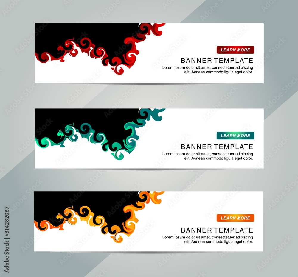 Abstract Web banner design background or header Templates Abstract Web banner design background or header Templates