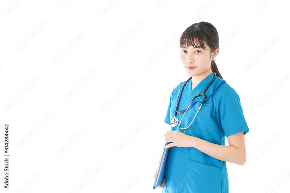 笑顔の若いナース 笑顔の若いナース