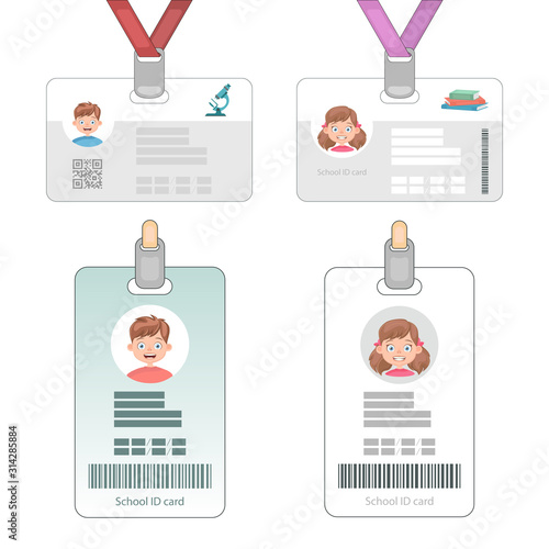 School id card, personal student identification card.