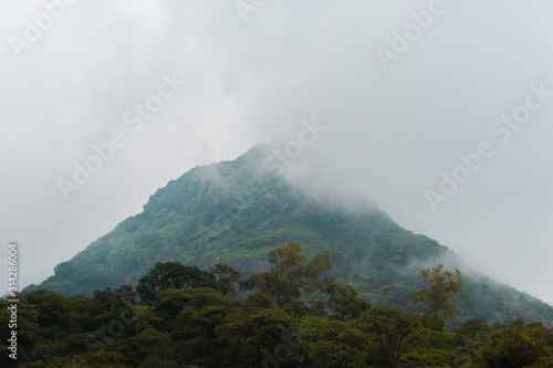 Clouds above the mountain at Mount Abu in Rajasthan, India © Shiv Mer
