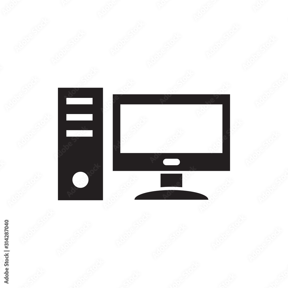 computer pc icon vector eps 10 computer pc icon vector eps 10