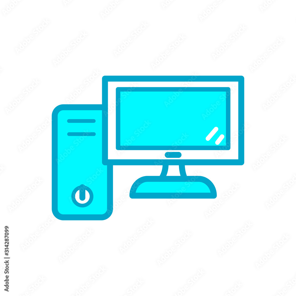 computer pc icon vector eps 10 computer pc icon vector eps 10