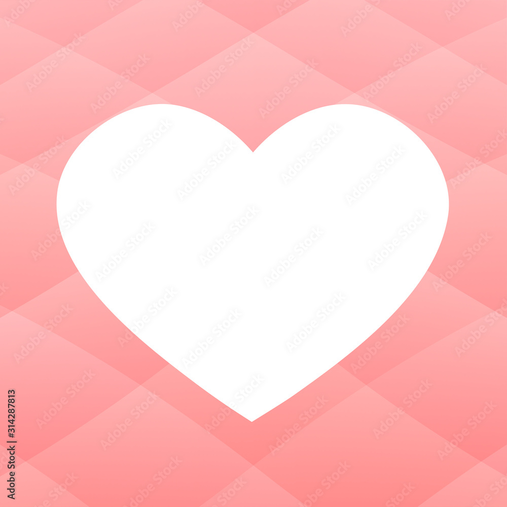 Empty place for text in the shape of a heart on a background of a romantic red blanket. Vector illustration for postcard.
