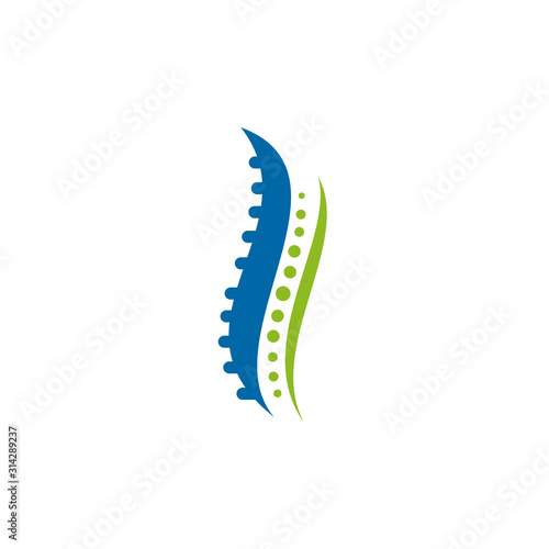 Chiropractic clinic logo design vector template