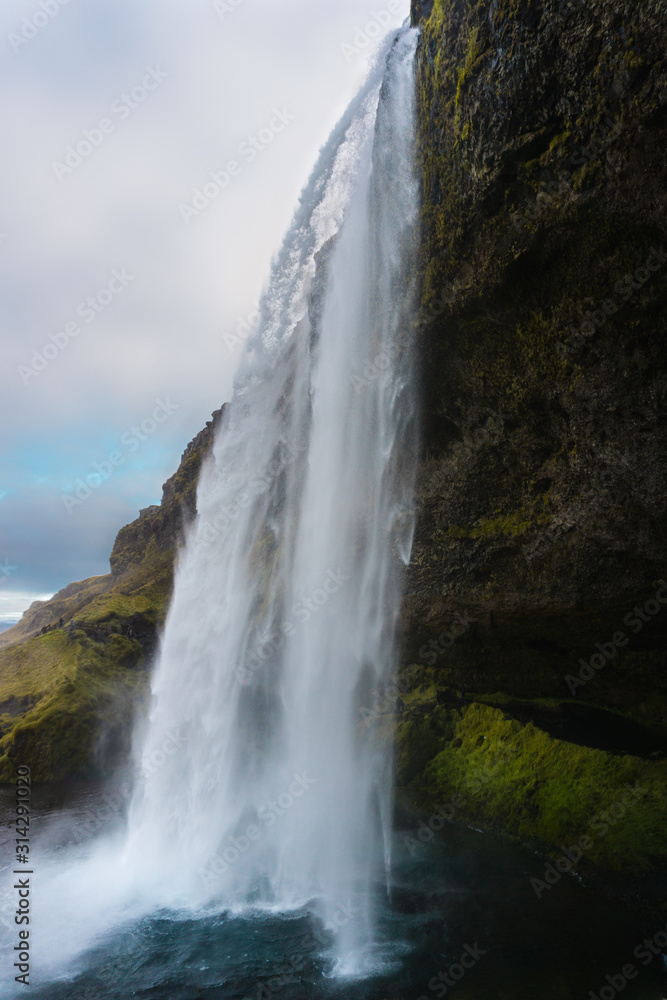 Seljalandsfoss waterfall in iceland Seljalandsfoss waterfall in iceland