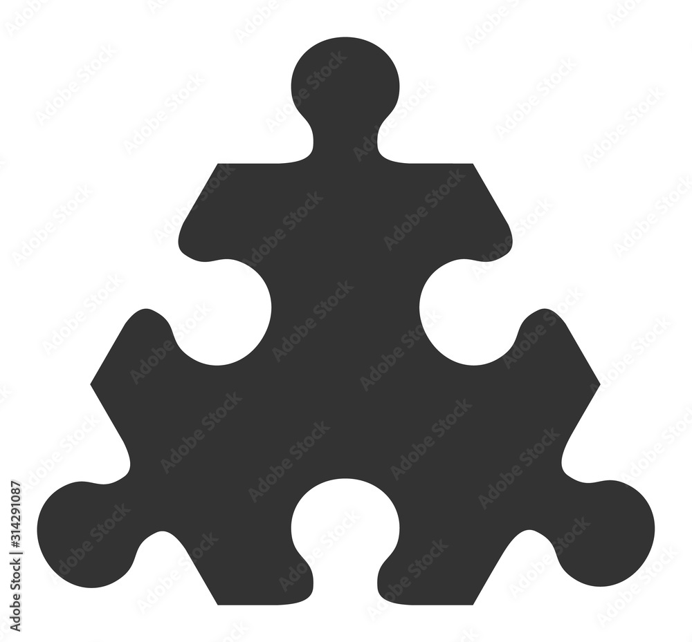 Hex puzzle item vector icon. Flat Hex puzzle item symbol is isolated on a white background. Hex puzzle item vector icon. Flat Hex puzzle item symbol is isolated on a white background.