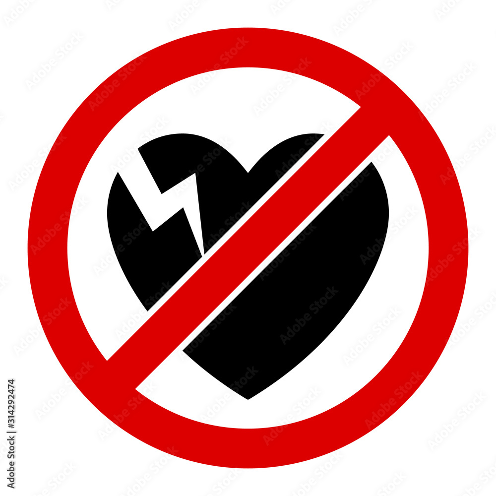 No broken heart vector icon. Flat No broken heart symbol is isolated on a white background. No broken heart vector icon. Flat No broken heart symbol is isolated on a white background.