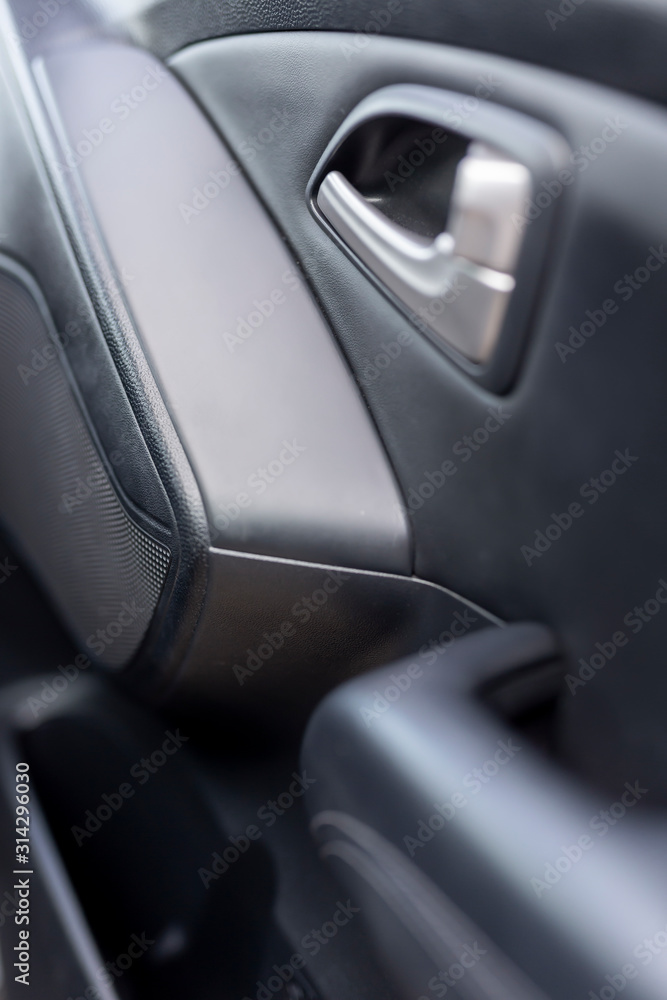 Modern car interior detail