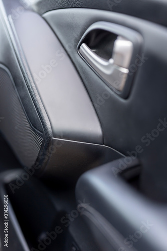 Modern car interior detail