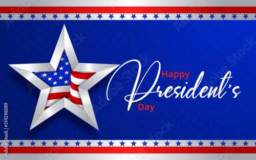Illustration Of happy Presidents Day Background. Vector illustration