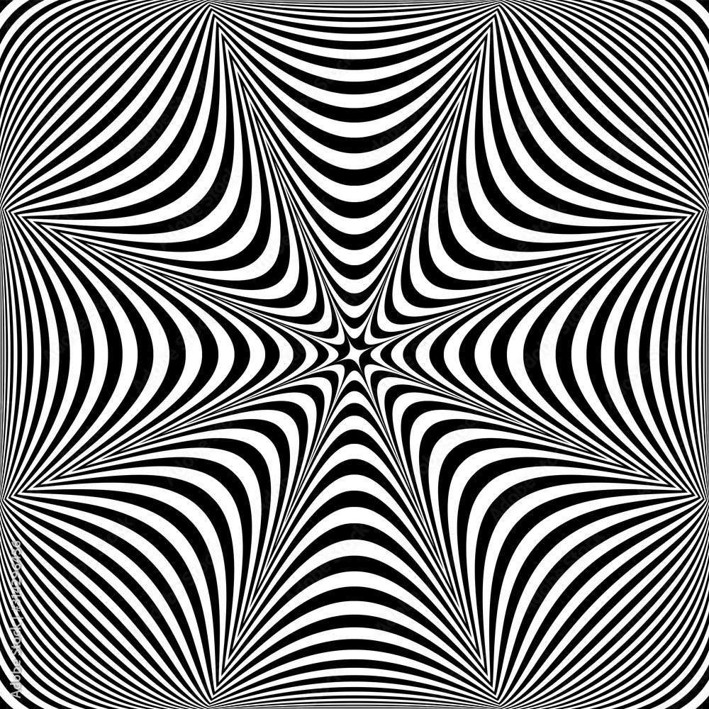 Obraz premium Abstract op art design. Lines texture.