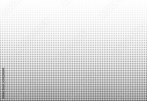 Abstract halftone dotted background. Monochrome pattern with dot, torus, circles. Vector modern futuristic texture for posters, sites, business cards, postcards, interior design, labels and stickers