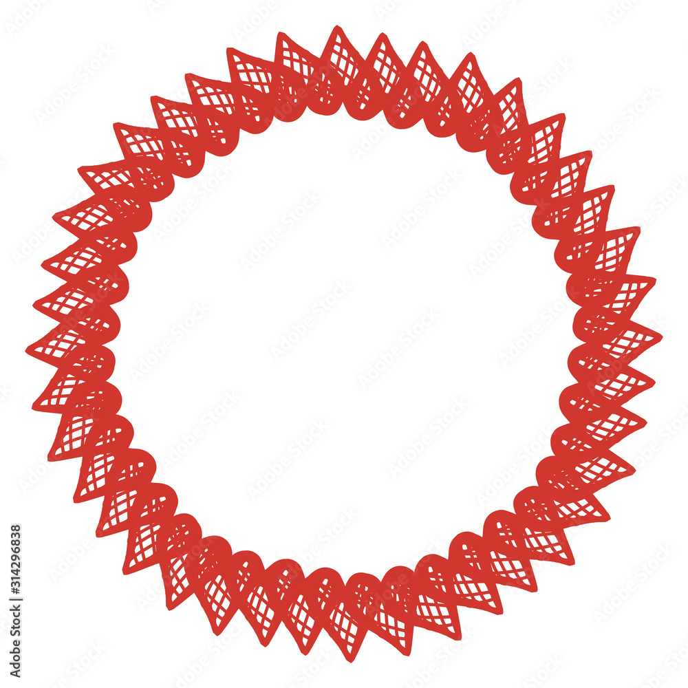 Obraz premium valentine s day frame made of beautiful hearts.