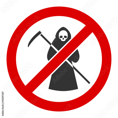Foto No scytheman vector icon