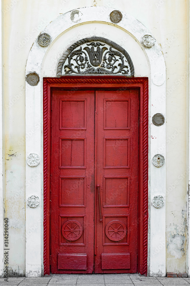 Door of an old building.