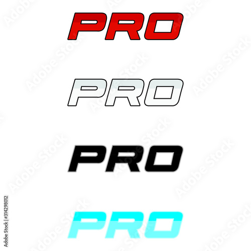 PRO Typography styles - VECTOR