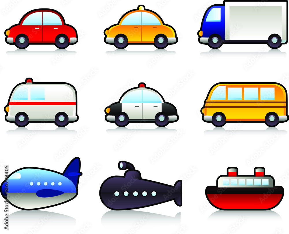 transportation icons transportation icons