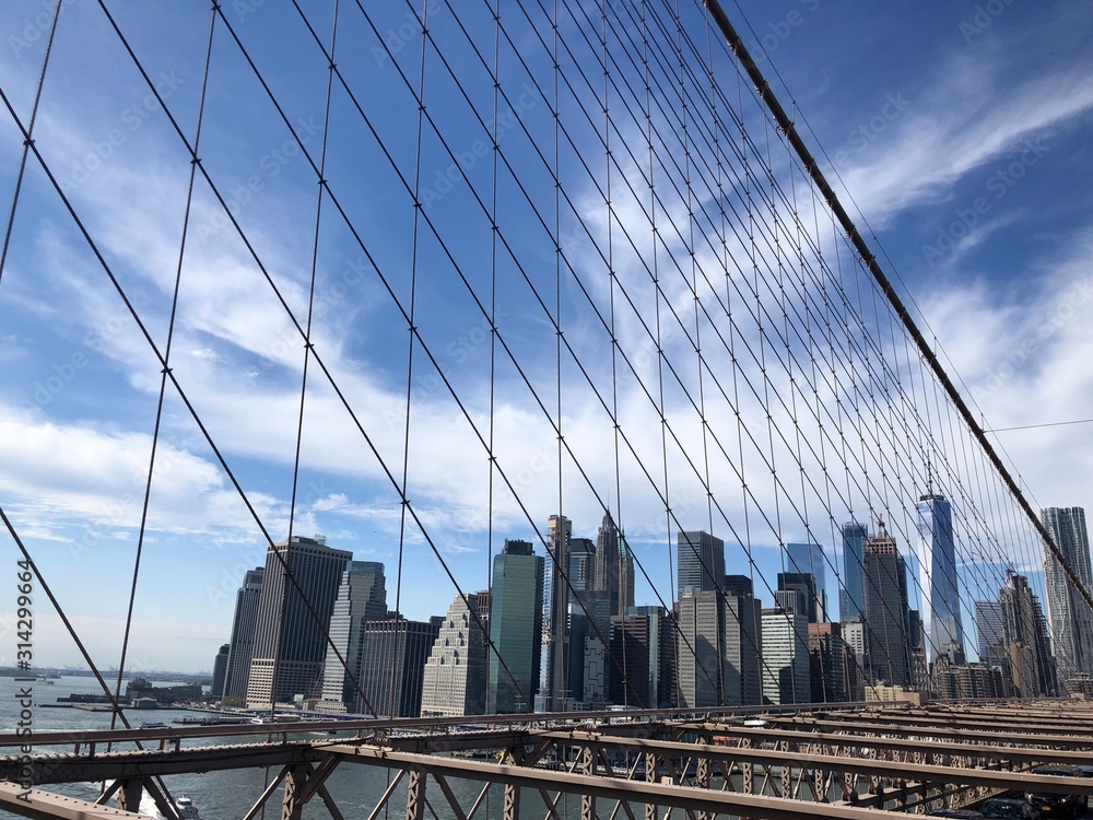 Obraz premium brooklyn bridge and manhattan