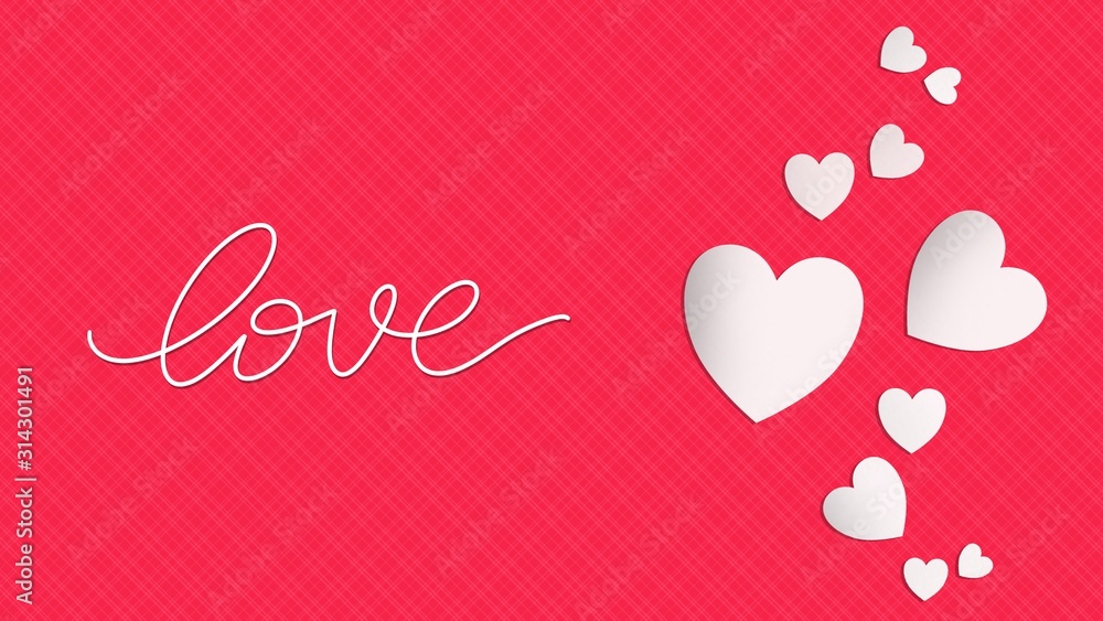 Valentine's day background , Heart and Love Background 