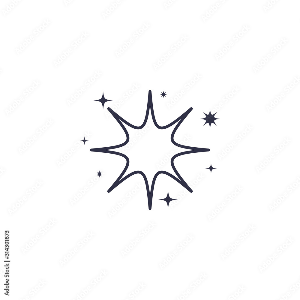 Isolated star shape vector design Isolated star shape vector design