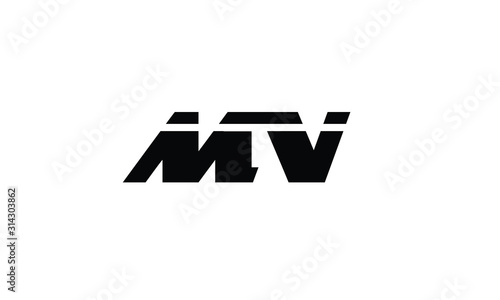 MN abstract vector logo monogram template