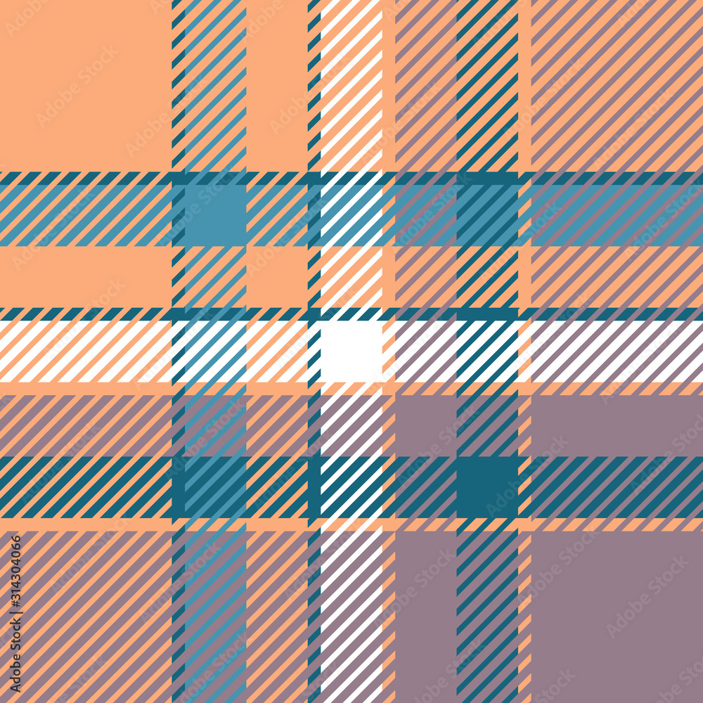 Plaid or tartan vector is background or texture in many color Plaid or tartan vector is background or texture in many color