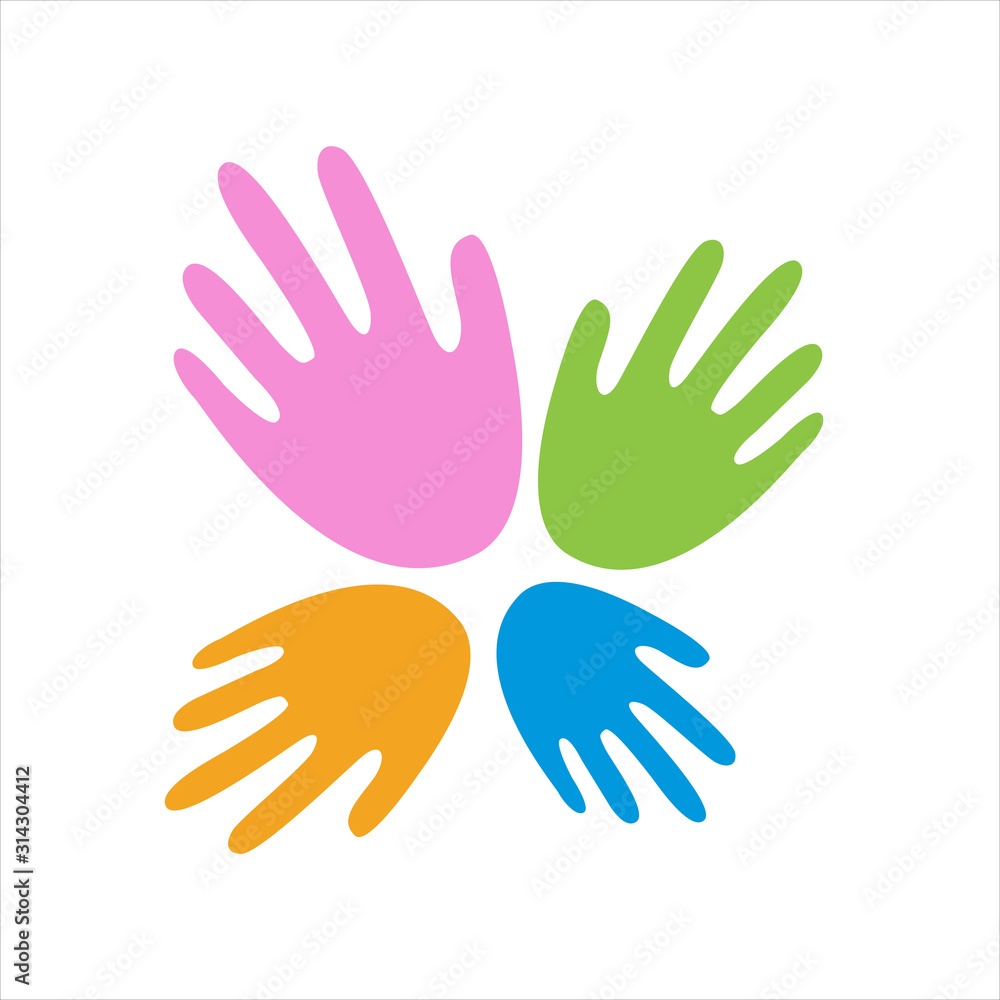 Hand Care Template vector  Business icon