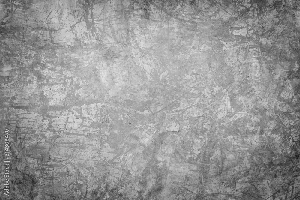 grey plaster or cement floor concrete wall texture background, grey wall and floor interior backdrop