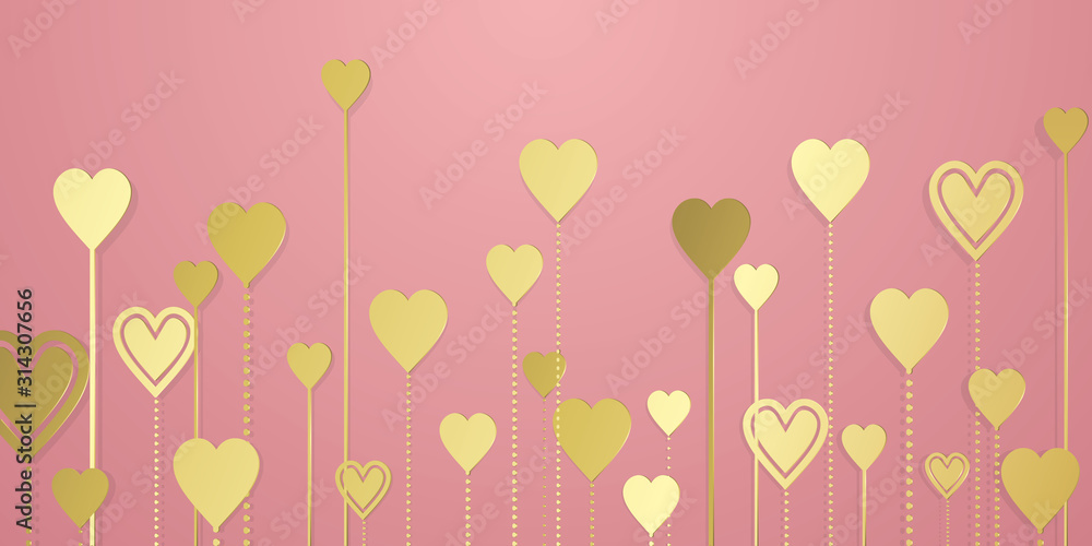 Love hearts background