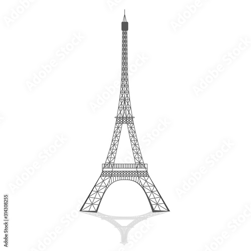 Fototapeta Naklejka Na Ścianę i Meble -  Eiffel tower vector illustration