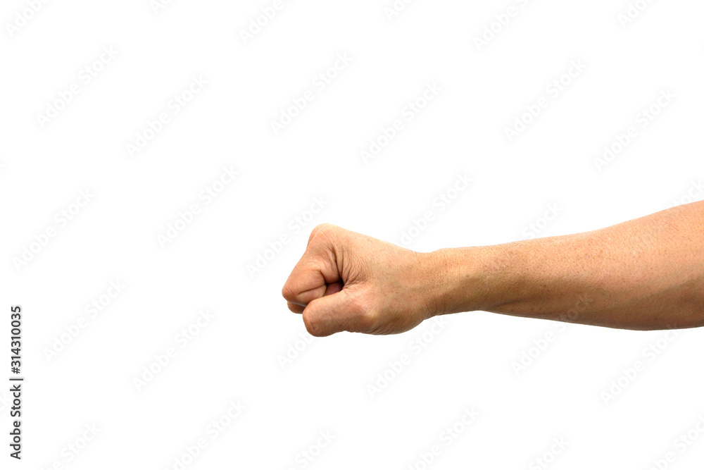 Empty hand holding isolated on the white background. Empty hand holding isolated on the white background.