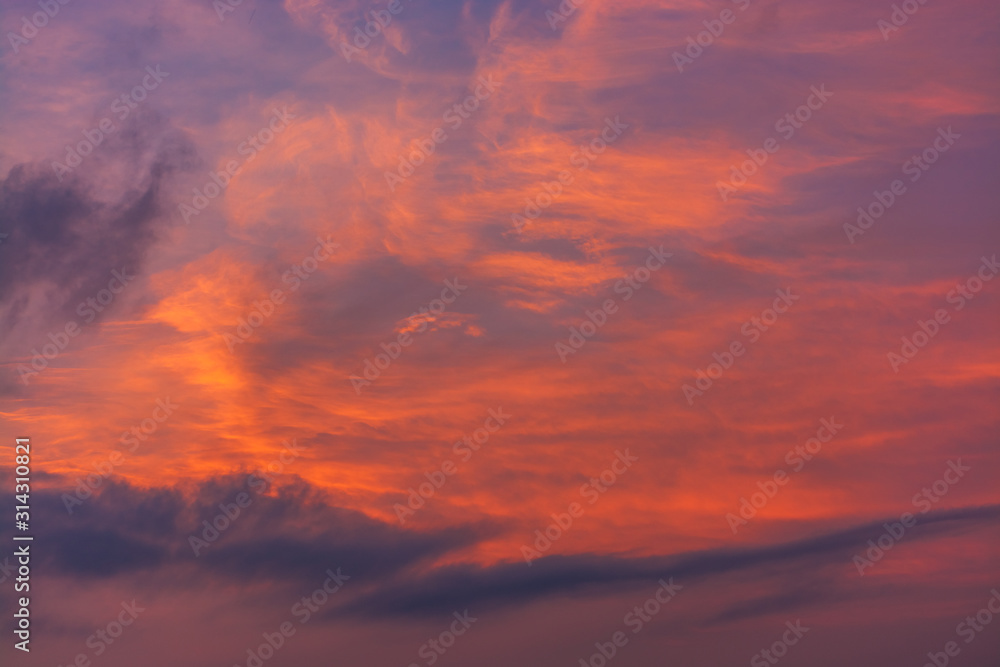 Low Angle View Of Dramatic Sky During Sunset Low Angle View Of Dramatic Sky During Sunset