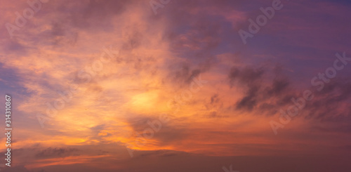 Low Angle View Of Dramatic Sky During Sunset © Sitthipong