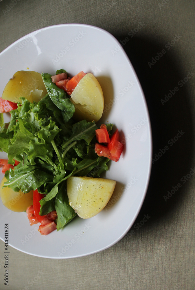 fresh salad with vegetables fresh salad with vegetables