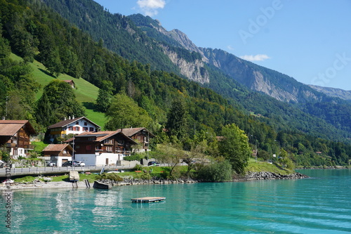 The blue waters of Interlaken, Switzerland