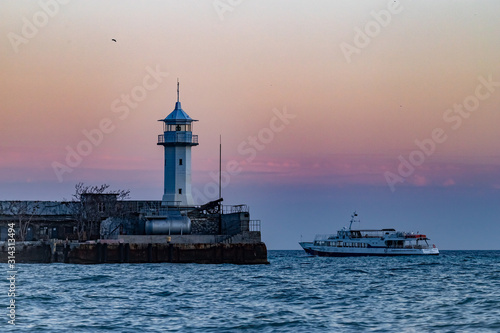 lighthouse in Yalta.