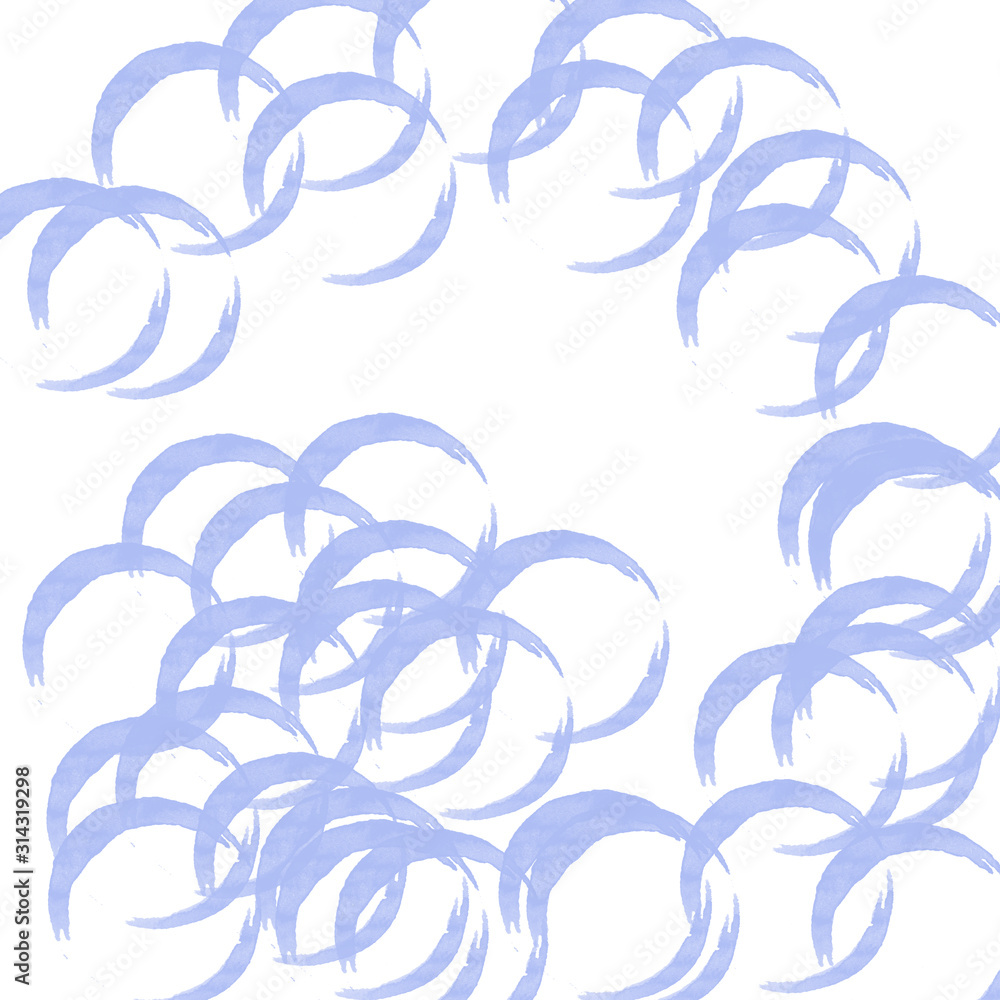 Glass prints, streaks, blue color, abstract pattern, circles Glass prints, streaks, blue color, abstract pattern, circles