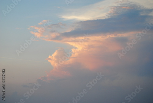 dramatic sky with clouds