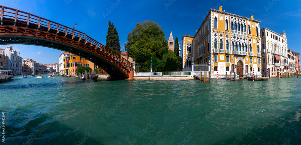 Venice. Panorama of the Grand Canal.