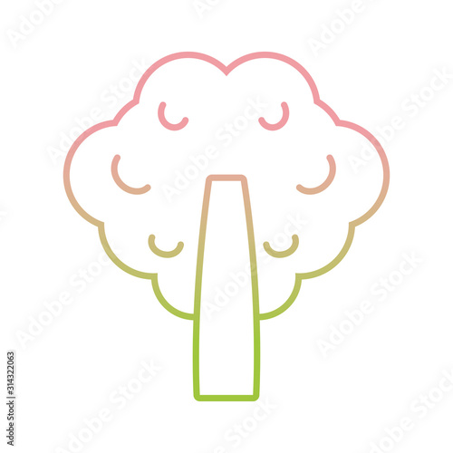 tree fuits nature plant gradient icon