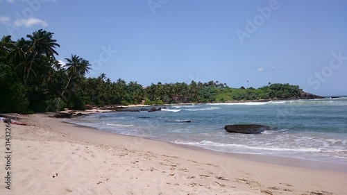 Tropical dream beach  bay in Dikwella